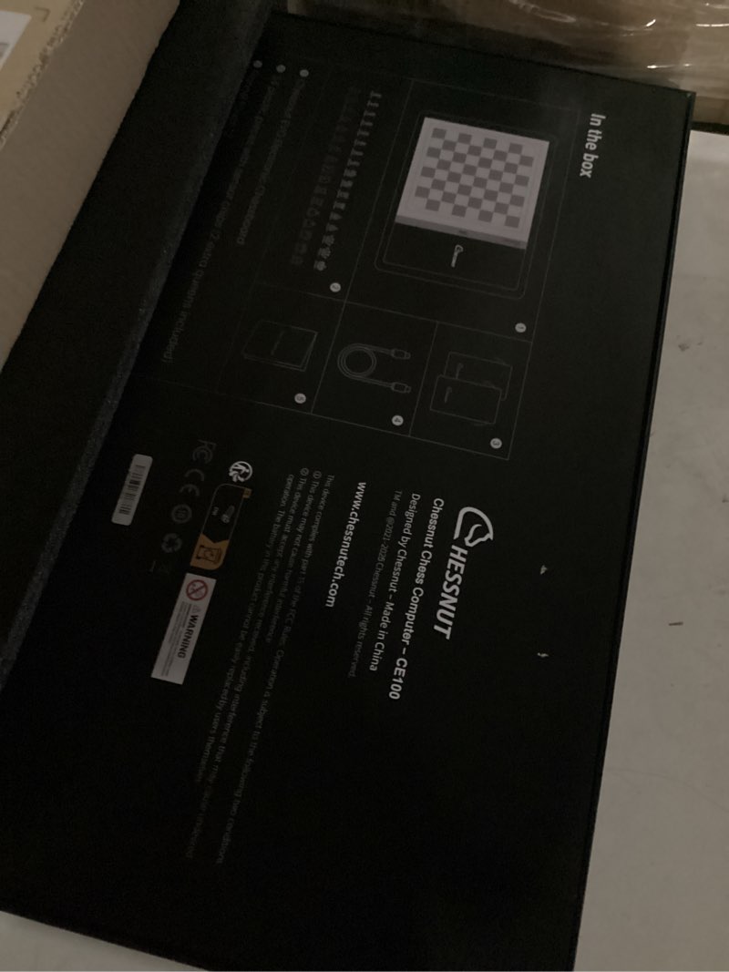 Condition photo showing New/Like New for chessnut evo ai chessboard - built-in maia engine, customizable chess bot, full piece recognition, supports major platforms, smart all-in-one design