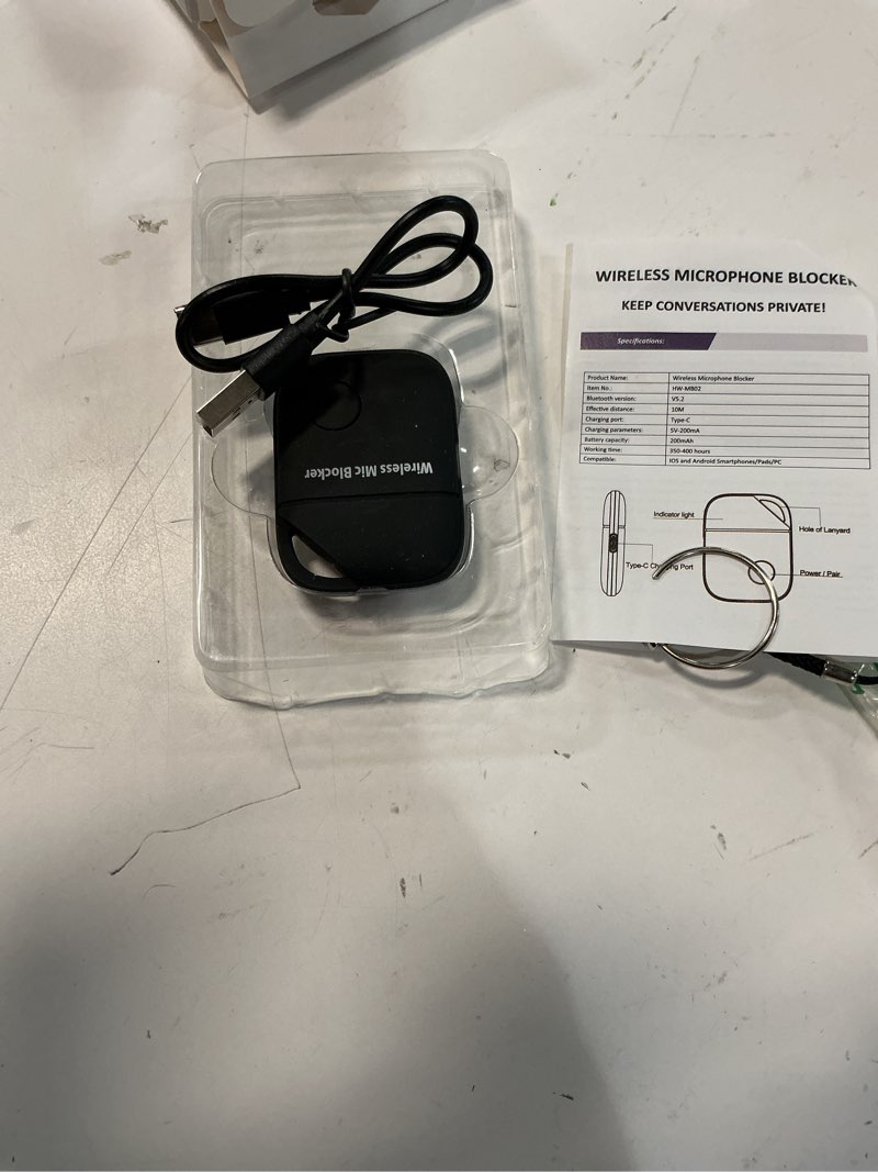 Condition photo showing Good Condition for bluetooth microphone protector – wireless mic privacy audio guard for phones & laptops, portable con