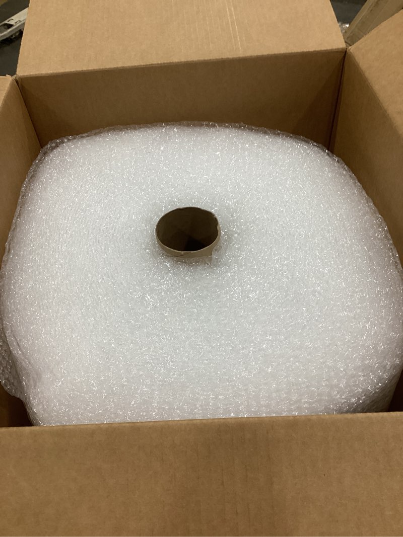 Condition photo showing Good Condition for amazon basics bubble cushioning wrap for moving, packing, shipping and storage, heavy duty protection for fragile items, 12-inch x 100-foot long roll, large 5/16", clear clear 12 inch x 100 ft