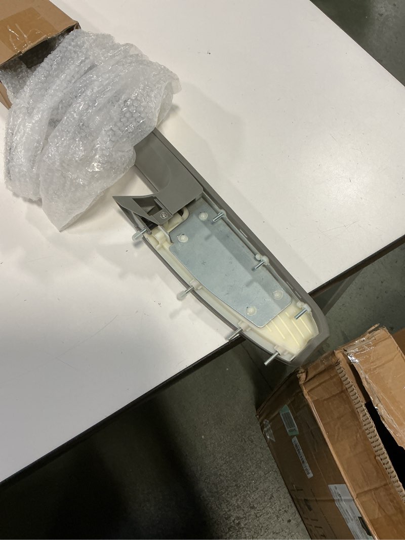 Condition photo showing New/Like New for 926-740 Front Passenger Side Door Armrest Handle Compatible with 2010-2014 Chevy Avalanche Silverado Suburban Tahoe & GMC Sierra Yukon, Front Right Side Door Arm Rest with Door Release Handle, Gray Gray Passenger side