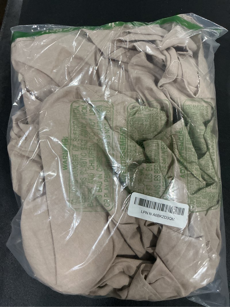 Condition photo showing As Is for MONDAY MOOSE Ruffle Farmhouse Rustic Rectangle Natural Stonewashed Cotton Tablecloth for Kitchen, Dining Room, Restaurant (60x102 inch, Natural) Natural 102" x 60" (Rectangular)