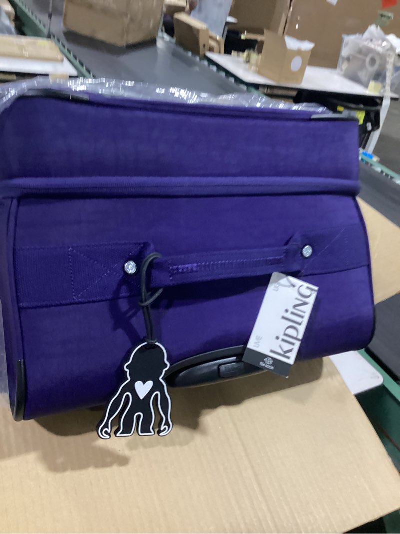 Condition photo showing New/Like New for kipling youri spin medium 4 wheeled rolling luggage blue bleu 2