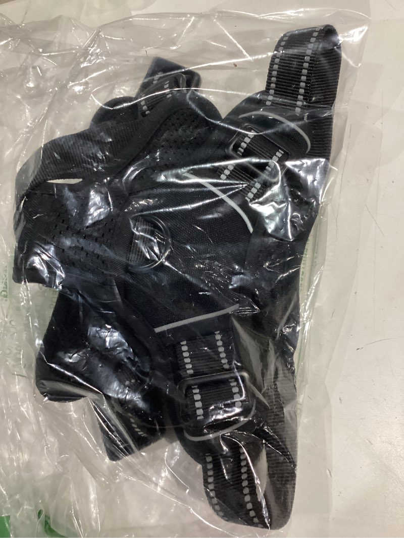 Condition photo showing Good Condition for rabbitgoo Dog Harness No Pull with 2 Leash Clips, Adjustable Soft Padded, Reflective Oxford No Choke Pet Vest with Easy Control Handle for Medium Sized Dogs, Black, M Medium Black