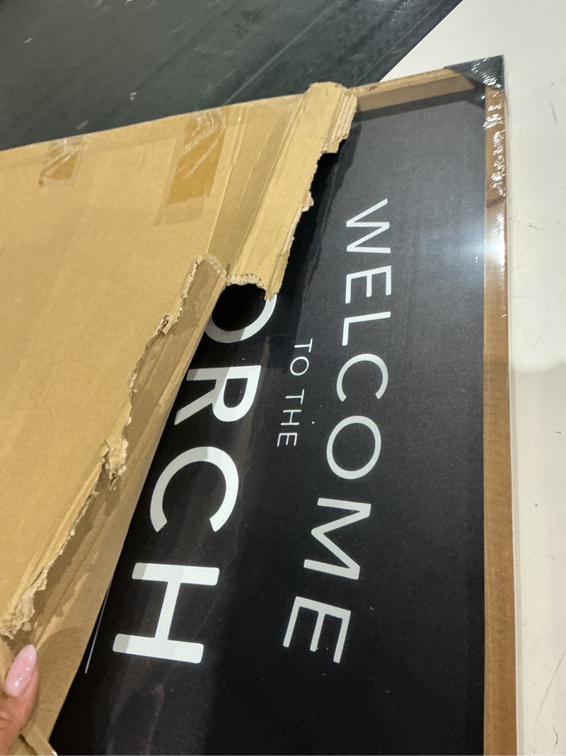 Condition photo showing Good Condition for welcome to our porch sign, wooden front porch wall decor, outdoor rustic farmhouse home decor