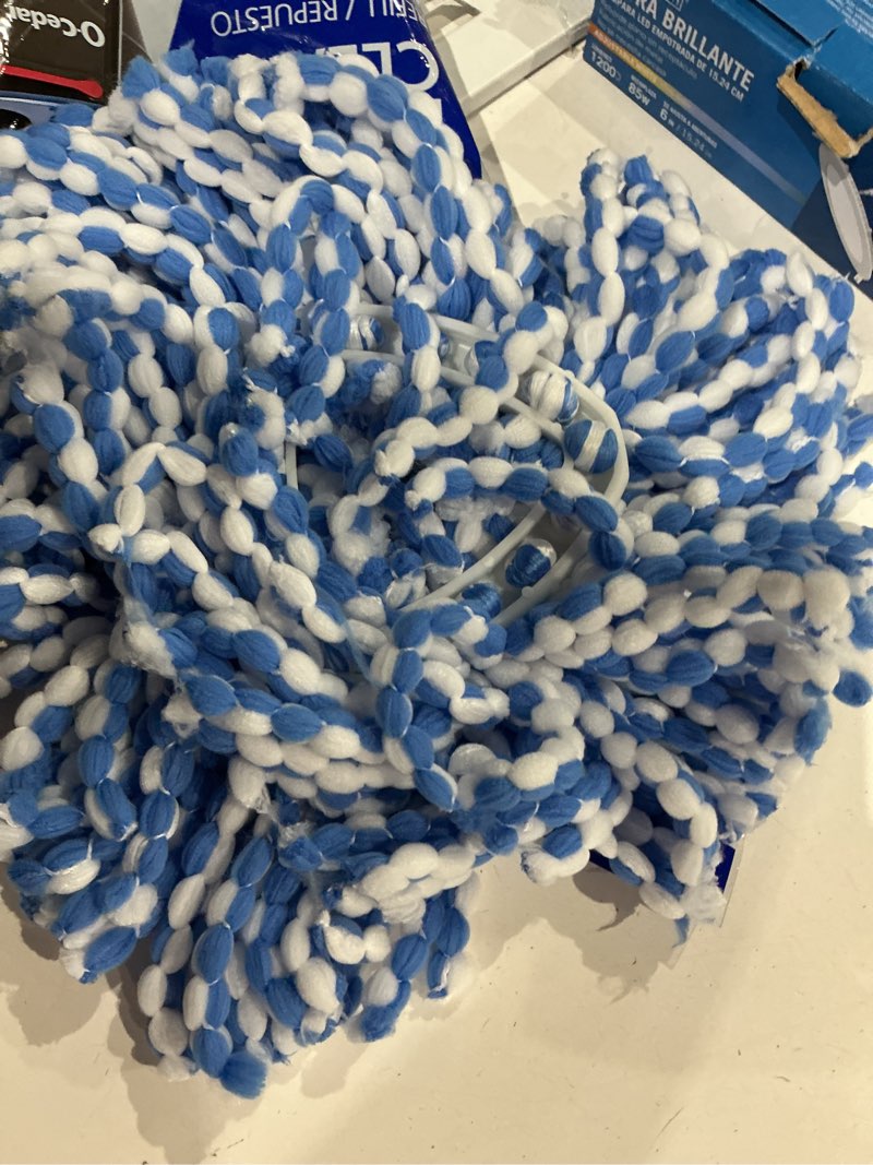 Condition photo showing As Is for o-cedar easy wring rinse clean 2 in. wet microfiber mop refill 1 pk