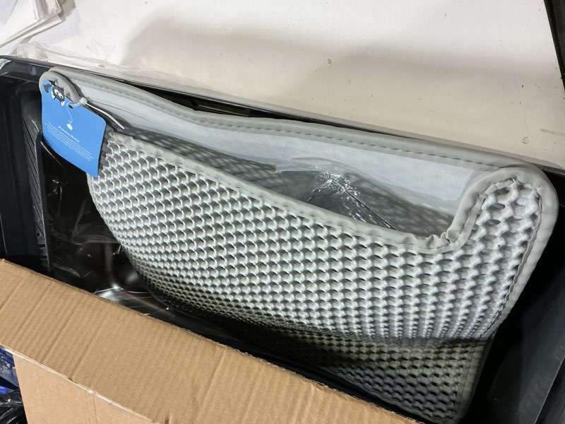 Condition photo showing New/Like New for Stainless Steel Litter Box | XL Enclosed Cat Litter Boxs with Lid for Big Cats | High Sided, Anti-Urine Leakage | Non-Stick Bottom & Includes Litter Mat & Metal Scoop (Dark Gray) X-Large Dark Gray