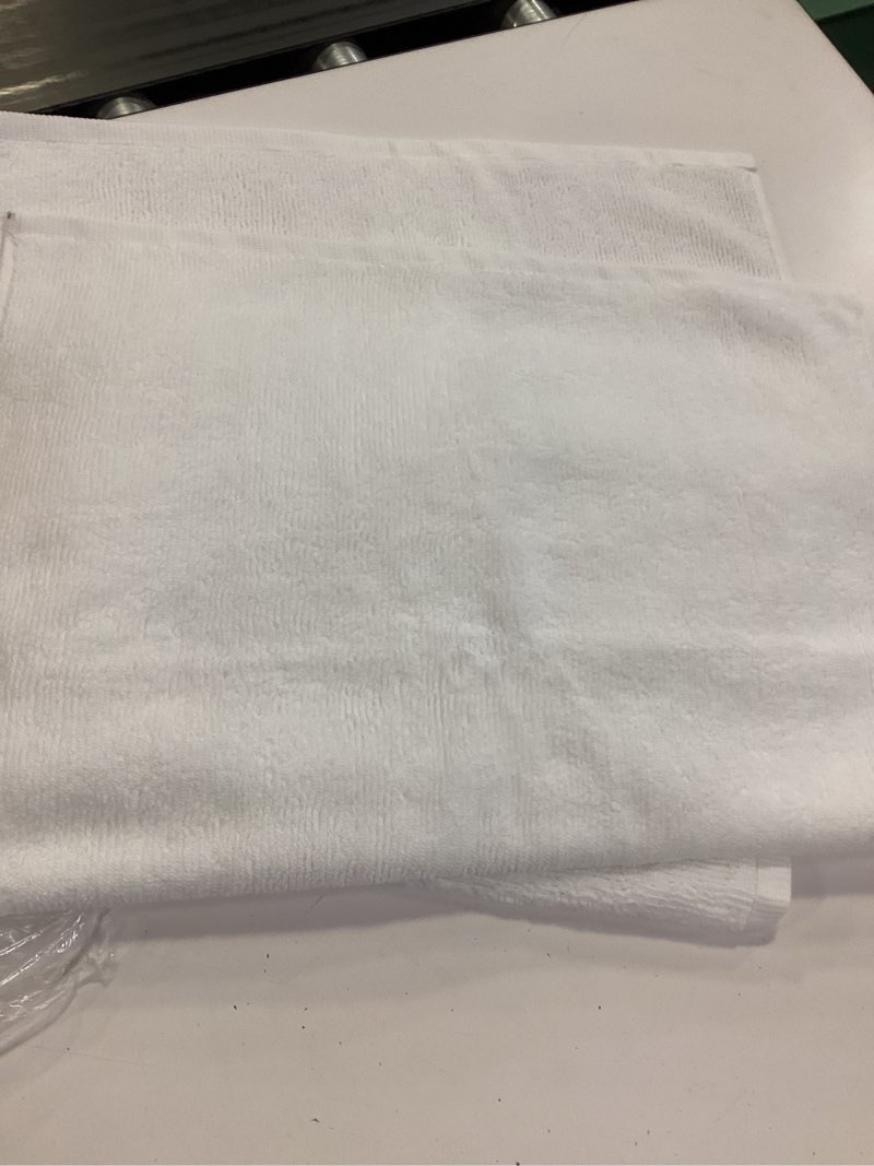 Condition photo showing Good Condition for 1 lb. white washcloth 12x12-premium quality 