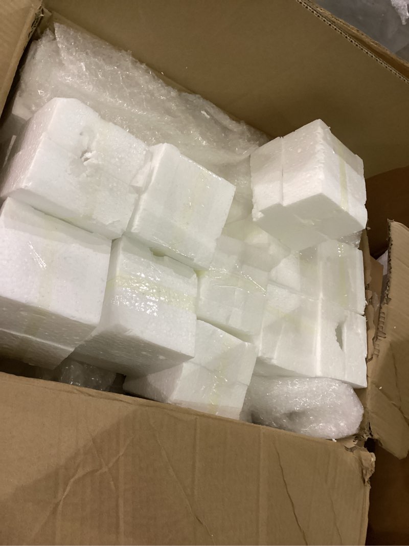 yerliker 12 sets 20'' tall acrylic flower vase wedding centerpieces flowers stand with hanging glass tealight globe candle holders, crystal garland strands and self adhesive hook (cuboid)