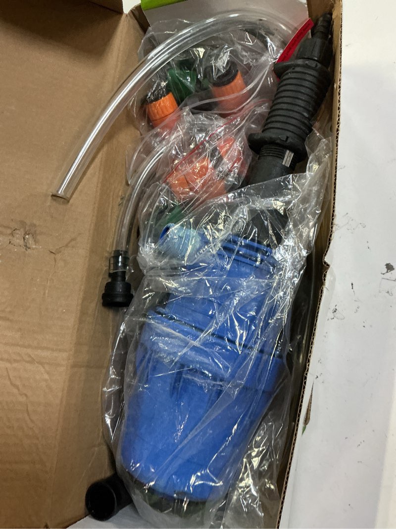 Condition photo showing Good Condition for newtry 0.4%-4% fertilizer injector for drip irrigation 1:250 to 1:25 adjustable water powered dosing pump 3/4" npt