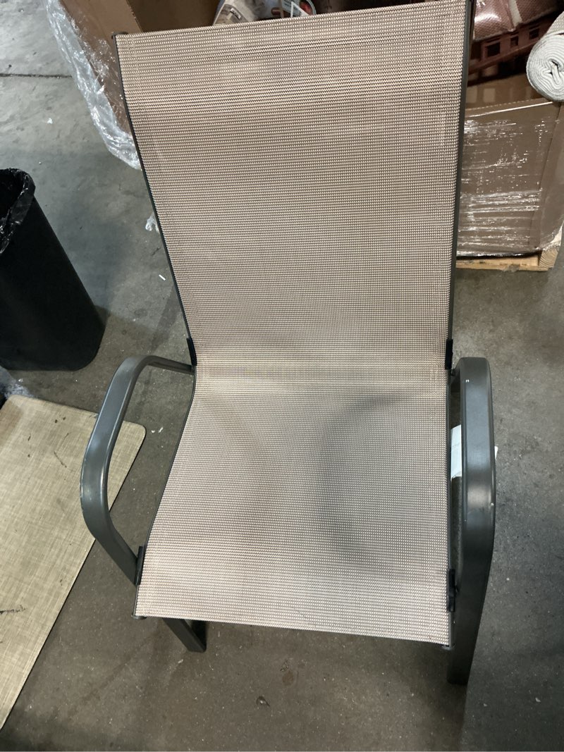 Condition photo showing Good Condition for sling stacking chair tan/black - room essentials™