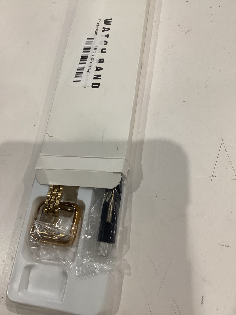 Condition photo showing Good Condition for slim watch band compatible with apple watch 41mm 45mm 42mm 44mm 40mm 38mm metal stainless steel watchband suitable for iwatch 10/9/8/7/6/5/4/3/2/1/se series women luxury strap 38mm 40mm 41mm gold