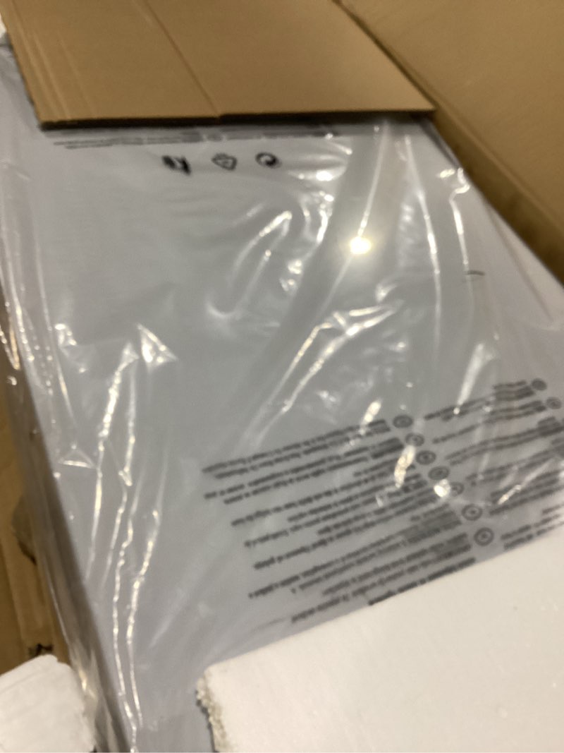 Condition photo showing New/Like New for Royal Gourmet PC3404S Rolling Dining Table with Trash Bag Holder, Outdoor Garden Patio BBQ Kitchen Food Prep Table Cart, 34"L x 20"W Stainless Steel Tabletop, Silver & Black