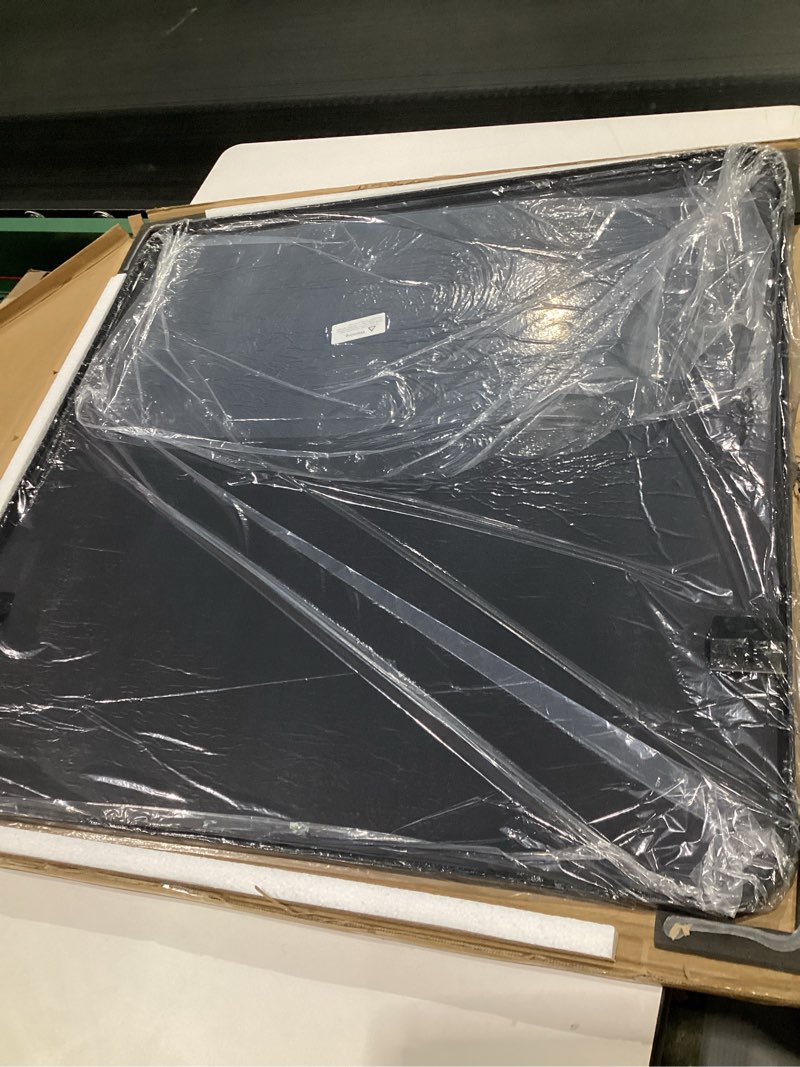 Condition photo showing Good Condition for Delma Bathroom Vanity Mirror, Black Framed Bathroom Mirror for Over Sink, High-Definition Bathroom Mirror, Versatile Bathroom Vanity Mirror, Hangs Horizontally or Vertically(30x30, Black)