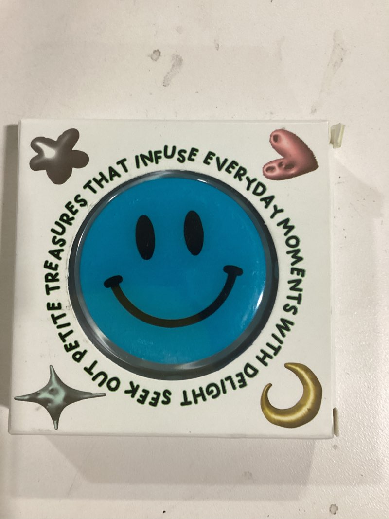 Magsafe Compatible Mobile Phone Grip Stand Holder Cute Smile Face Shape Expandible Collapsible for K