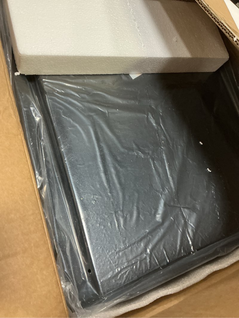 Condition photo showing Good Condition for utheer 25" x 16" nano-ceramic nonstick griddle for gas & charcoal grills – universal flat top with grease groove, reinforced ridges & high sidewalls, perfect for healthy cooking, parties & camping 25" x 16" x 2.6"