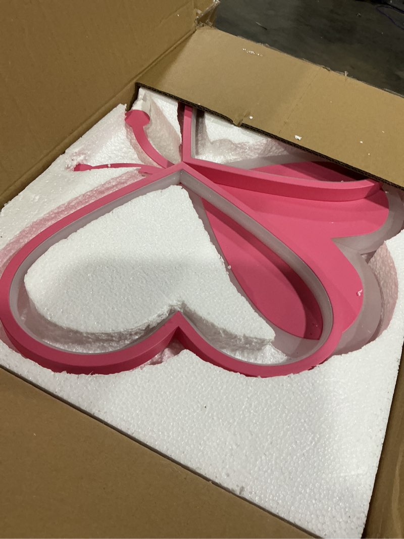 Condition photo showing Good Condition for led ceiling light fixture modern kids room flush mount dimmable with remote 36w pink butterfly ceiling lamp for girl boy baby bedroom living room
