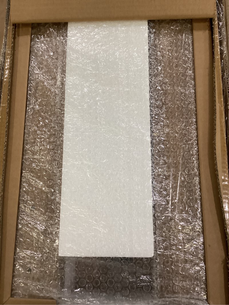 Condition photo showing Good Condition for (may be missing accessories)fredbeck 36 x 84 inch glass barn door with 6.6ft barn door hardware kit & handle included,5-panel frosted glass, water-proof surface,pre-drilled holes,need assembly glass 36x84c
