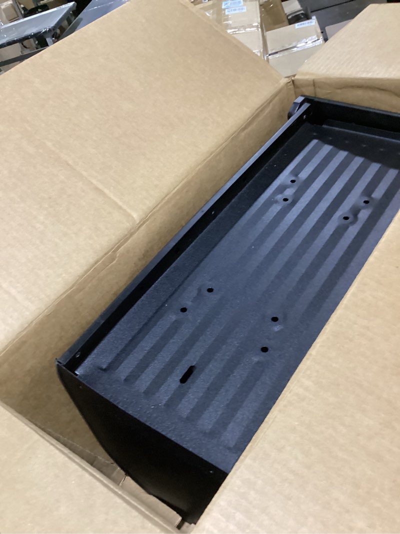 Condition photo showing As Is for architectural mailboxes gibraltar mailboxes arlington large capacity galvanized steel textured black, post-mount mailbox, ar15b000
