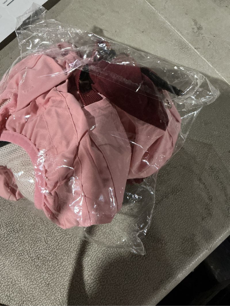 Condition photo showing Good Condition for Premium 4-Legs Dog Raincoat & Windbreaker - 802mm Heavy Rain Protection Waterproof Sun Protection Jacket with Built-in Harness, Detachable Hood, Adjustable Fit & Breathable Mesh Lining Pink Medium