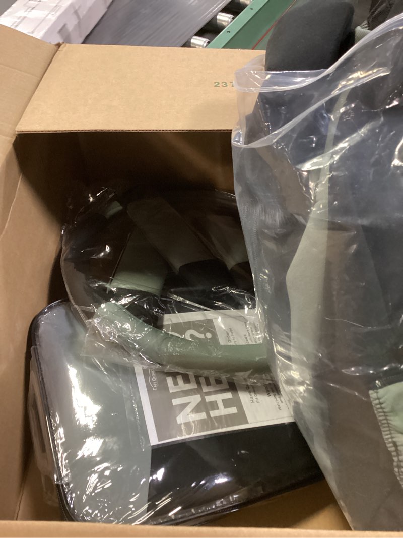 Condition photo showing New/Like New for FH Group Universal Fit Gray Black Automotive Seat Covers Combo Set with Steering Wheel Cover and Seat Belt Pad fits Most Cars, SUVs, and Trucks (Airbag Compatible and Split Bench) Gray/Black