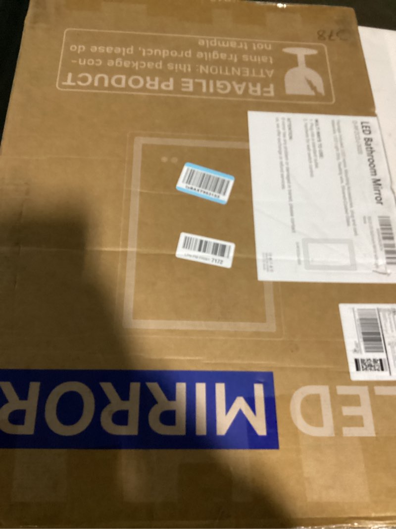 Condition photo showing Good Condition for (similar to) 30\"x36\" bathroom mirrors with light for over sink, body motion sensor auto on/off 3 color backlit & frontlit dimmable anti-fog memory tempered glass 110v vanity mirror ul listed 30''w x 36''l