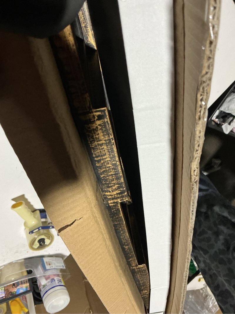 Condition photo showing Good Condition for J.M.Deco Collage Picture Frames for Wall 24 Slots, Large Photo Frame Collage Wall Hanging for 4 x 6 Photo, Christmas Gift for Family or Friends - Retro Gold