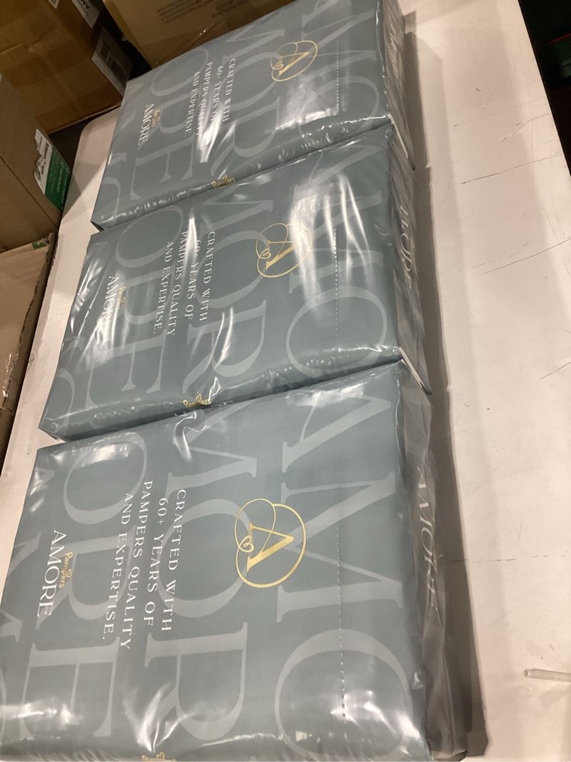 Condition photo showing New/Like New for pampers amore, size 3 (13-26 lbs), 168 count, our best diaper – hypoallergenic & fragrance free, up to 100% leakproof, soft as cashmere size 3 168