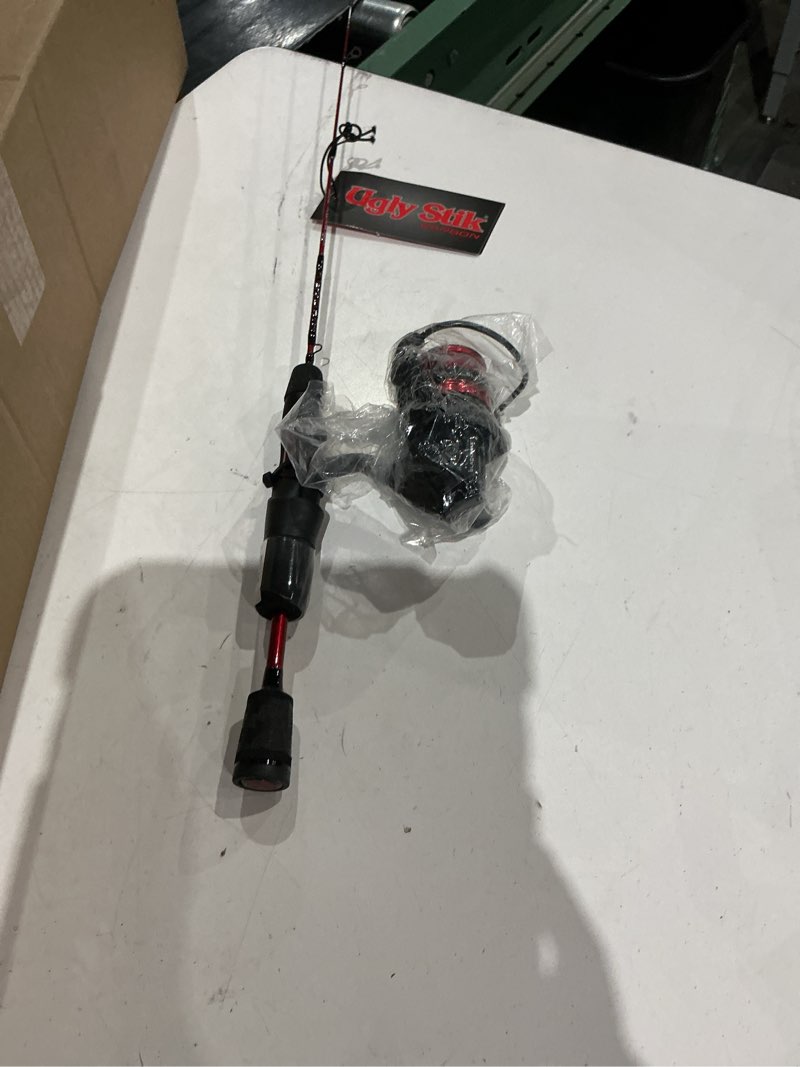 Condition photo showing As Is for ugly stik gx2™ ice combo, 28" medium fishing rod, 20 size reel