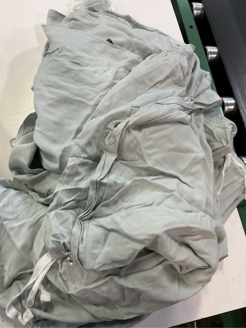Condition photo showing As Is for bamboo duvet cover king eucalyptus
