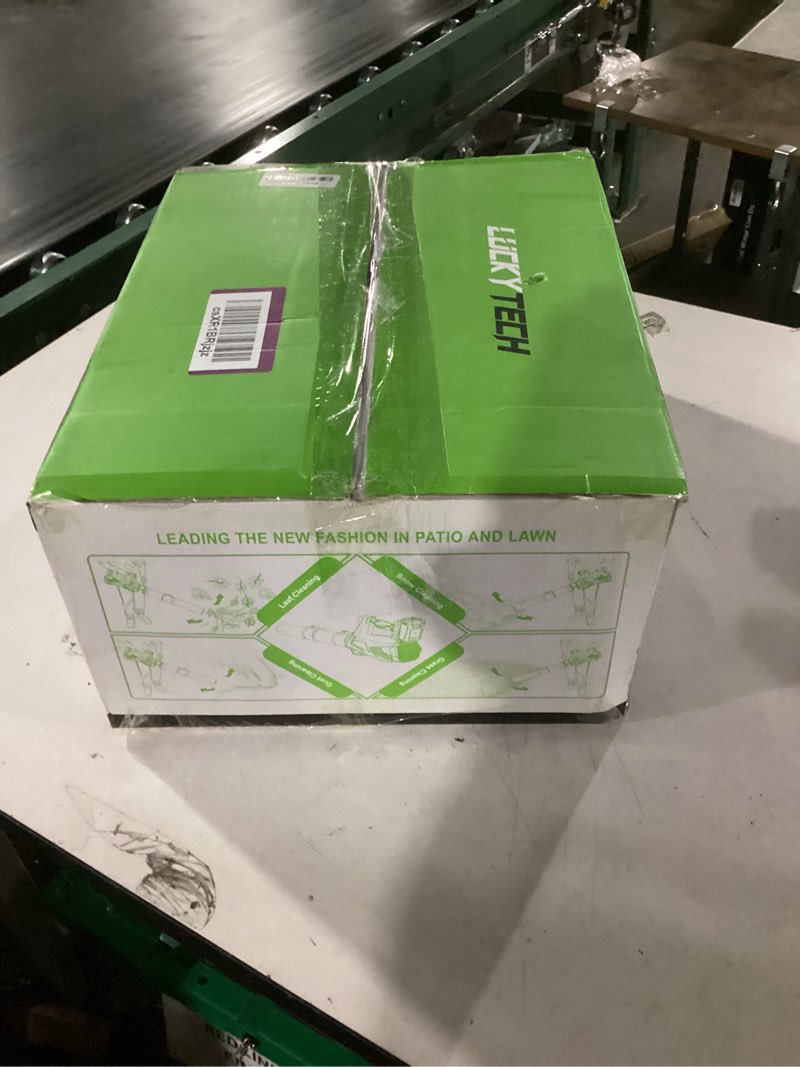 Condition photo showing New/Like New for LUCKYTECH Leaf Blower Cordless, Handheld Electric Leaf Blowers with 2 x 4.0Ah Batteries and Turbo Mo