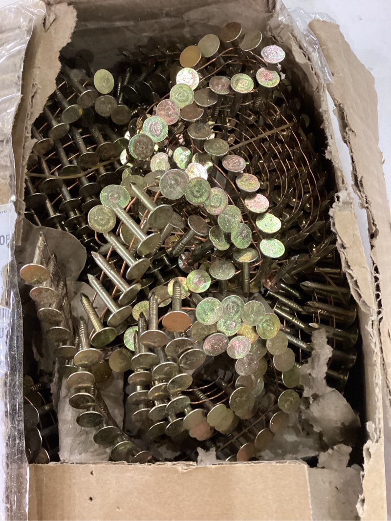 Condition photo showing Good Condition for findmall Siding Nails 3/4 Inch by .120 Inch 3600 Count 15 Degree Electro Galvanized Roofing Nails