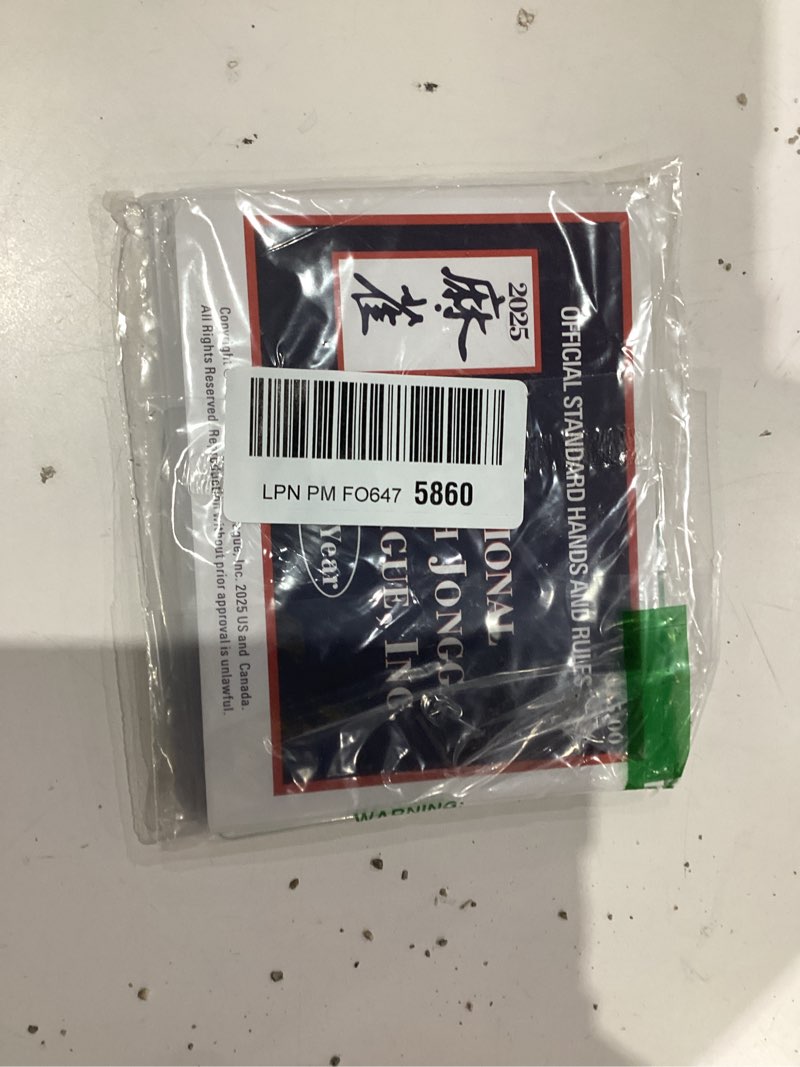 Condition photo showing Good Condition for mah jong 2025 Cards Official Revision - Large Size - 4Pcs