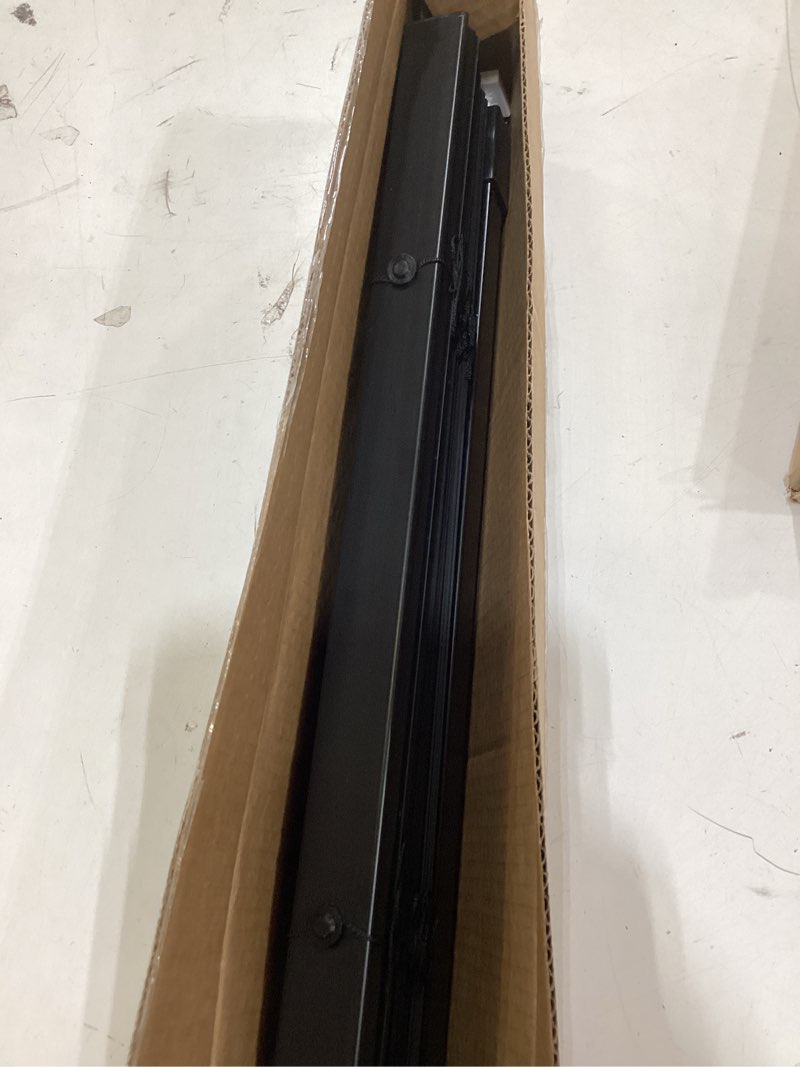 Condition photo showing Good Condition for lazblinds no tools no drill cordless 1" vinyl mini blinds, 100% blackout blinds for indoor windows, room darkening privacy window blinds and shades for interior, 20" w x 64" h, black black 20" w x 64" h