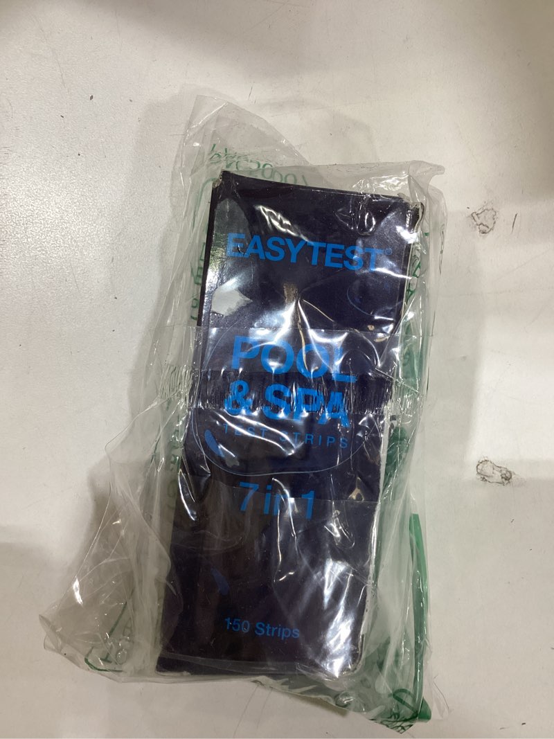 Condition photo showing Good Condition for EASYTEST 7-Way Pool Test Strips, 150 Strips Water Chemical Testing for Hot tub and Spa, Accurate Test Bromine, Total Alkalinity, pH, Free Chlorine, Total Hardness, Cyanuric Acid, and Total Chlorine 7 in 1 Pool Test Strips