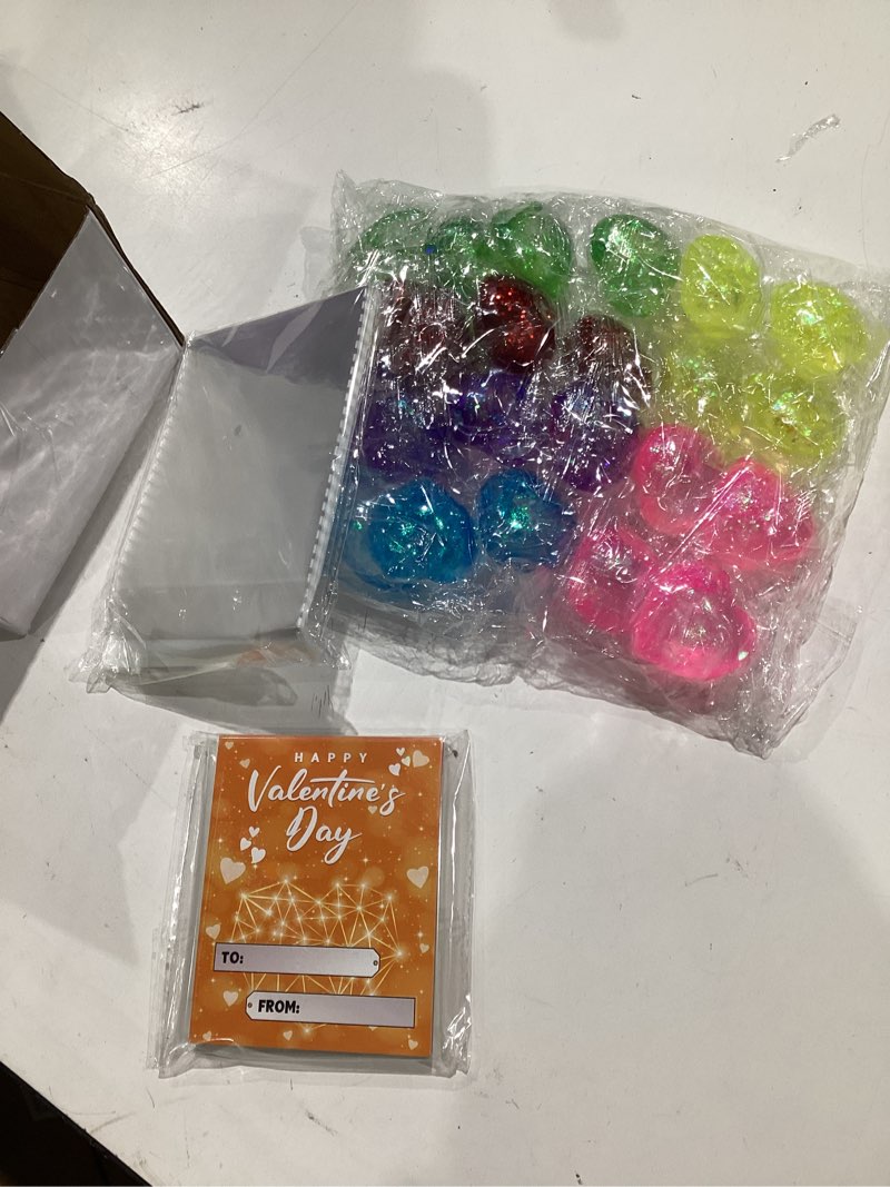 Condition photo showing Good Condition for criolpo valentines day cards for kids school - 24 pack valentines day gifts for kids with heart stress balls for classroom exchange, party favors, prizes and holiday