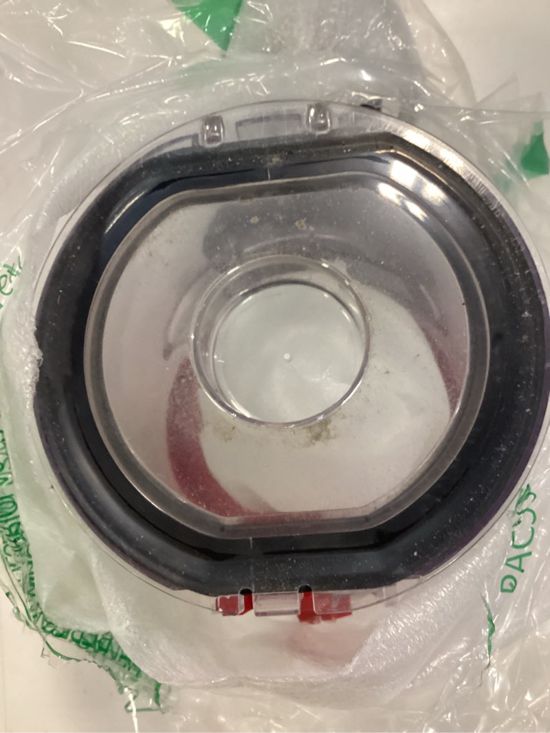 Condition photo showing As Is for v8 replacement dust bin for dyson v7 v8 sv10 sv11 parts vacuum canister replacement for dyson v8 attachments dust bucket container trash can dirt cup dustbin part no.967699-01