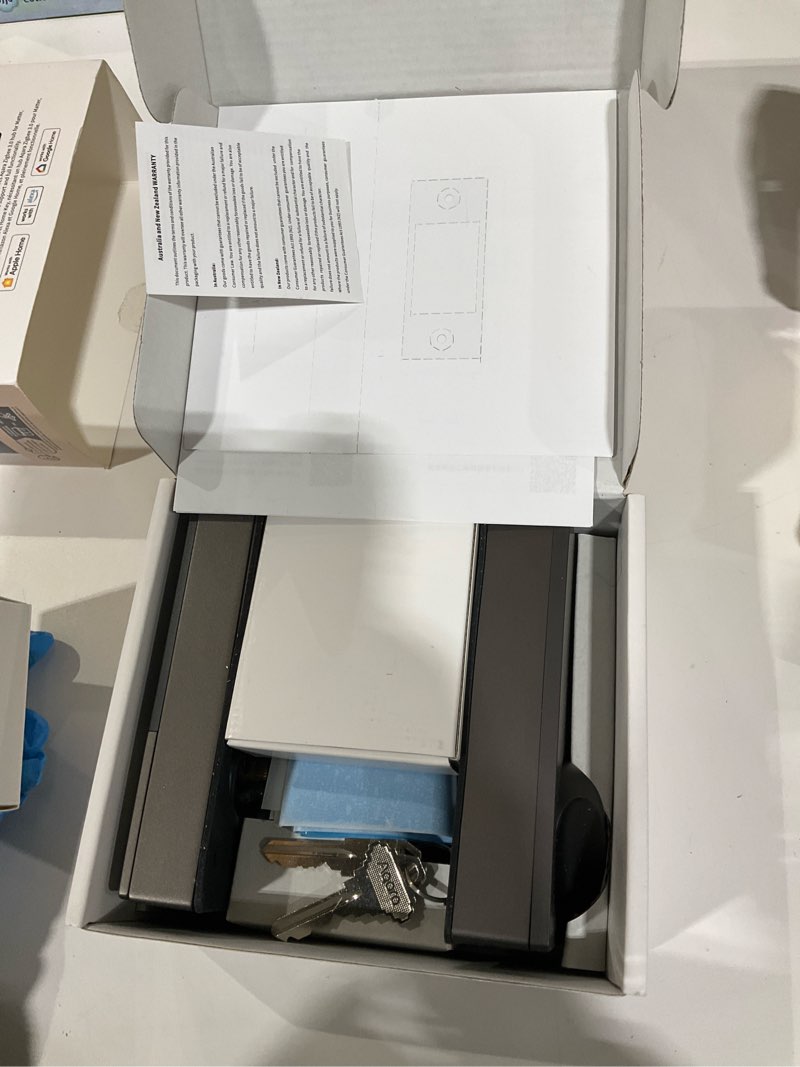 Condition photo showing As Is for Aqara Smart Lock U100, Fingerprint Keyless Entry Door Lock with Apple Home Key, Touchscreen Keypad, Bluetooth Electronic Deadbolt, IP65 Weatherproof, Supports Apple HomeKit, Alexa, Google, IFTTT, Gray