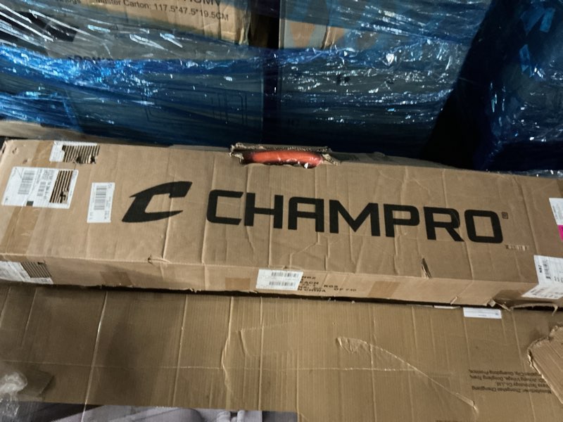 Condition photo showing New/Like New for CHAMPRO Brute Heavy-Duty Steel Frame Baseball/Softball Pitcher's Z Screen Batting Cage Practice Net, 7'x 5’, ORANGE