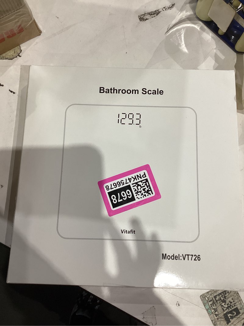 Condition photo showing New/Like New for Vitafit Scale for Body Weight, High Accuracy 0.1lb by Our Professional Factory Since 2001, Digital Weight Scale LED and Step On, 3*AAA Batteries Included, 400lb/182kg, Spray Silver Black