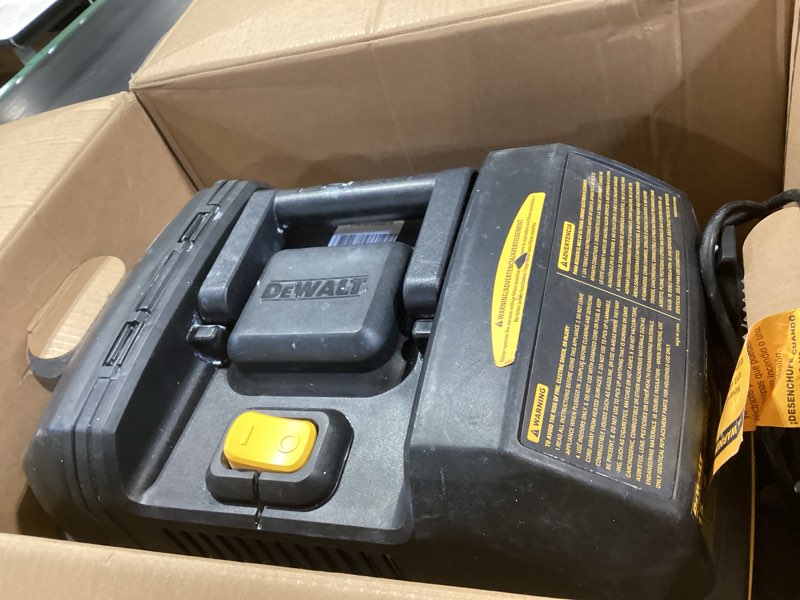 Condition photo showing As Is for dewalt dxv04t portable 4 gallon wet/dry vacuum, yellow