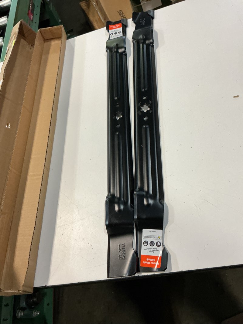 Condition photo showing Good Condition for aeagle 30 inch mower blade for troy bilt tb30 tr30 tb30r for cub cadet cc30 cc30h craftsman r1000 rer1000 r1500 30'' deck mower replace 942-04385 742-04385, 2 pack black