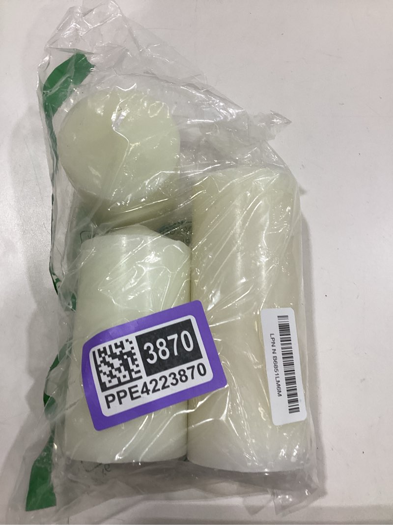Condition photo showing Good Condition for set of 3 different sizes white pillar candles, dripless unscented 3x4 3x6 3x8 inch large cylinder column candles for home table decor power outage emergency