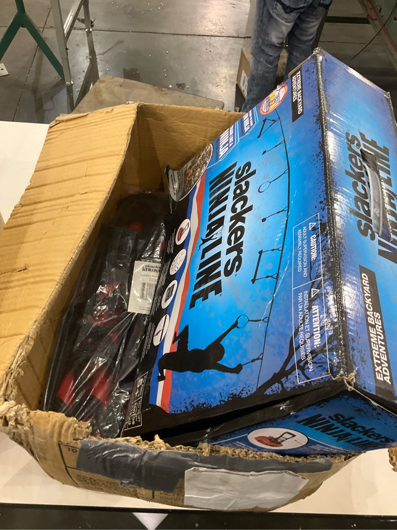 Slackers Exclusive Ninjaline Kit with Rickety Bridge & 15' Bachar Ladder – 36' Obstacle Course Line 