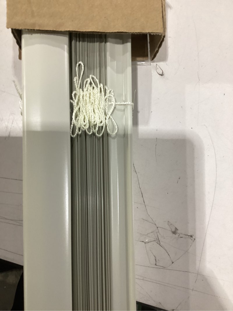 LOTUS & WINDOWARE Cordless 1" Aluminum Mini Blind 35" Wide x 48" Long, Alabaster, Room Darkening Met