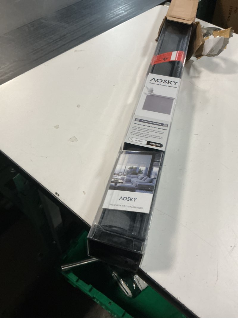 Condition photo showing New/Like New for ChrisDowa Cordless Blackout Roller Shades for Windows, Thermal Insulated UV Protection Pull Down Shades, Total Blackout Window Blinds for Home, Office, Bedroom, Door (22" W x 72" H, White) 22"W x 72"H White