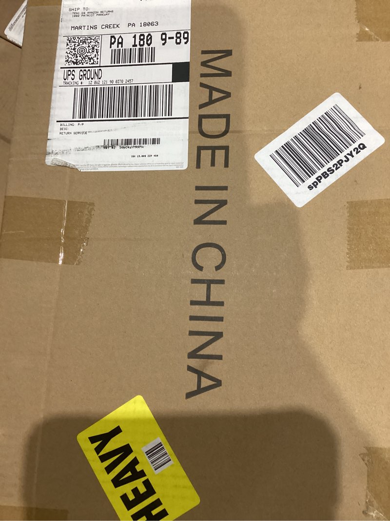 Condition photo showing As Is for Industrial Pipe Clothing Rack with Top Shelf, Space-Saving Wall Mounted Clothes Rack 2 Tiers, Shelf with Hanging Rod for Closet Storage, Laundry Room. (2Tier, Brown) 2 Tier 42 inches