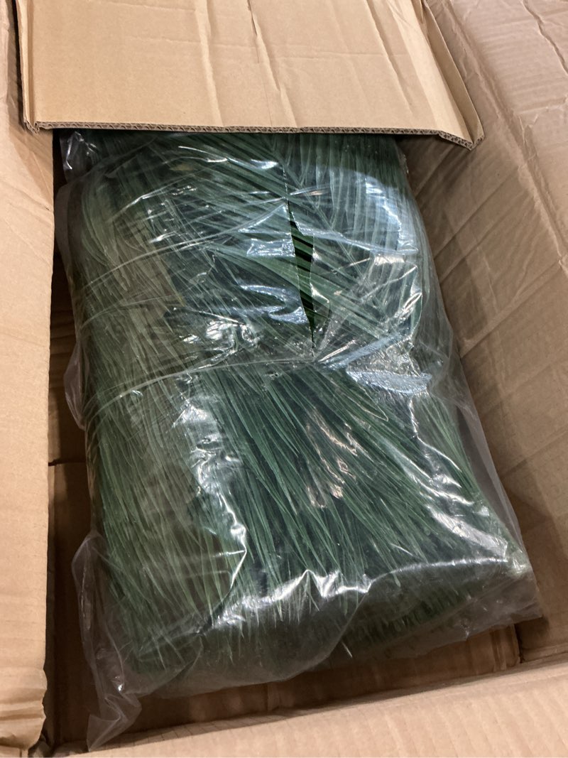 Condition photo showing New/Like New for jexine 200 pcs easter palm leaves for palm sunday artificial fake branches tree stems large faux greenery plants fronds for church holy week hawaiian jungle wedding party decoration (18.9 x 7) 200 18.9 x 7"