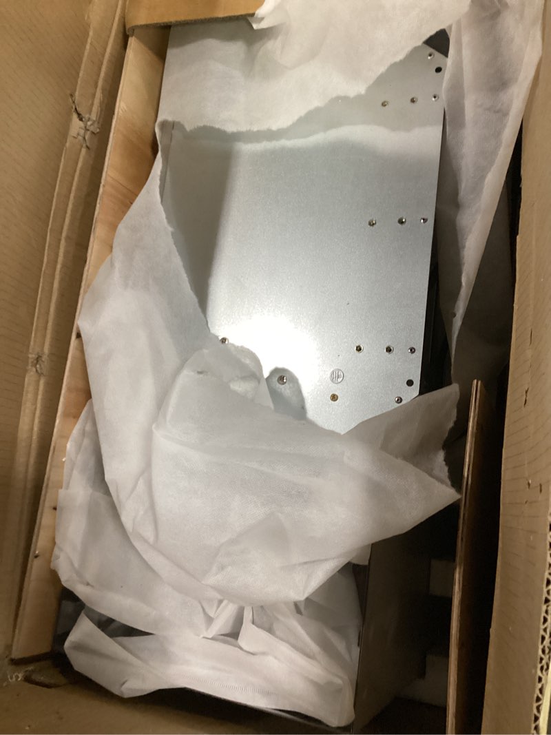 Condition photo showing As Is for 30 inch Range Hood Wall Mount, 1200 CFM with 4-Speed Gesture Sensing & Touch Control, Stainless Steel Ducted Kitchen Stove Vent Hoods with 2 LED Lights, Time Setting, Dishwasher-Safe Baffle Filters Wall-mounted-TW1 30 inch