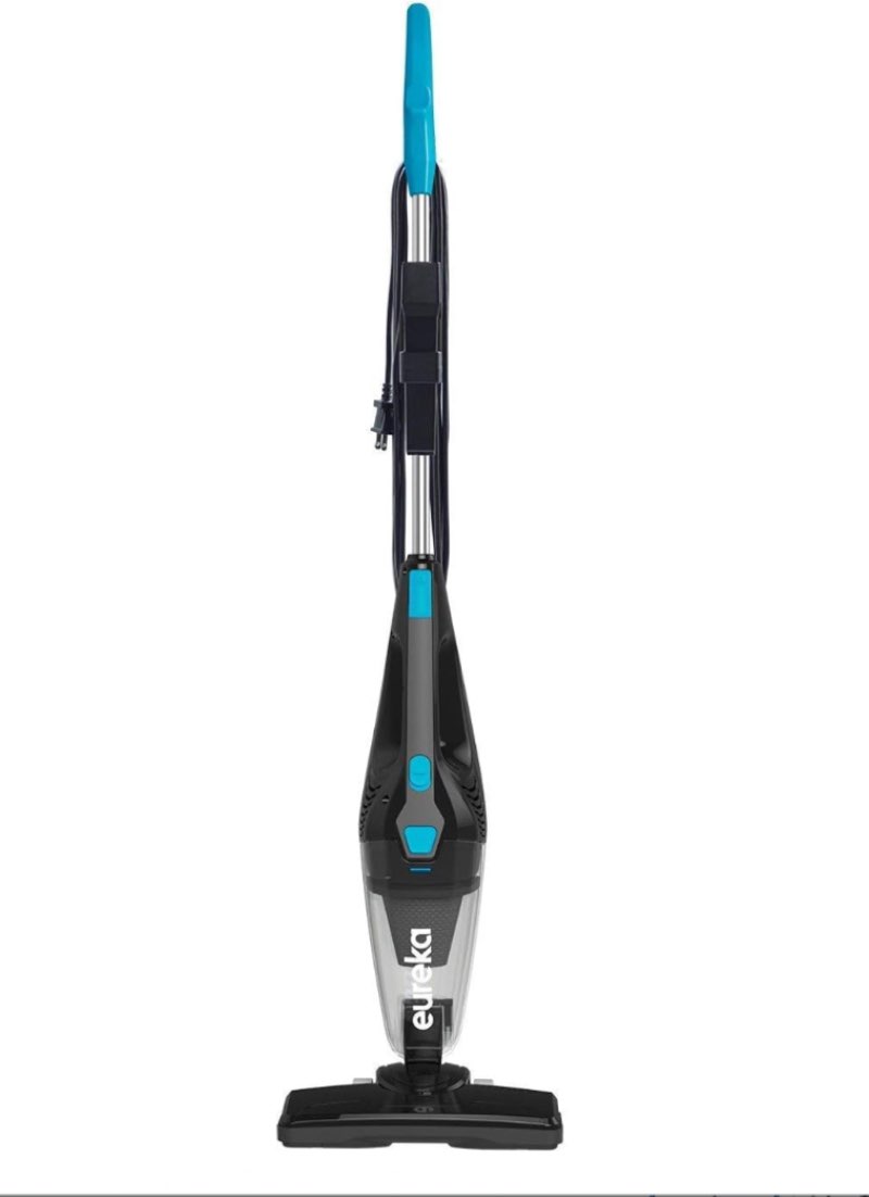 Handheld Vacuum Cleaner, Cordless, with Extension Wand and Attachments, Black and Silver