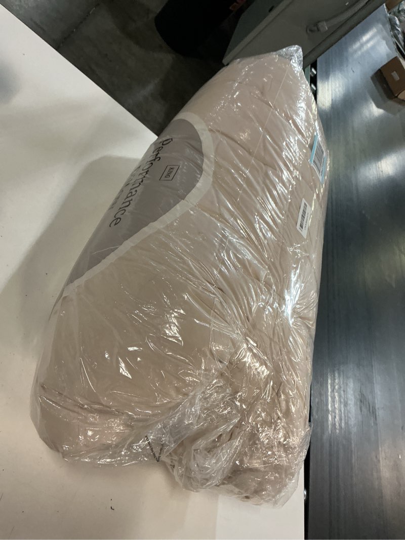 Condition photo showing Good Condition for muxhomo 7 pieces king comforter set, soft bed in a bag king size, all season bedding set with comforter, flat sheet, fitted sheet, pillowcases & shams, beige king(104"x 90") 01 - beige